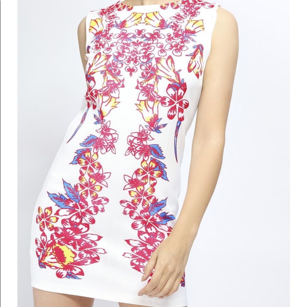 Cream Floral Dress